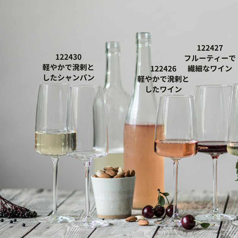 ZWIESEL (ツヴィーゼル) ワイングラス 赤白兼用 ヴィヴィッドセンス フルーティで繊細なワイン 535ml 122427 (2個セット)