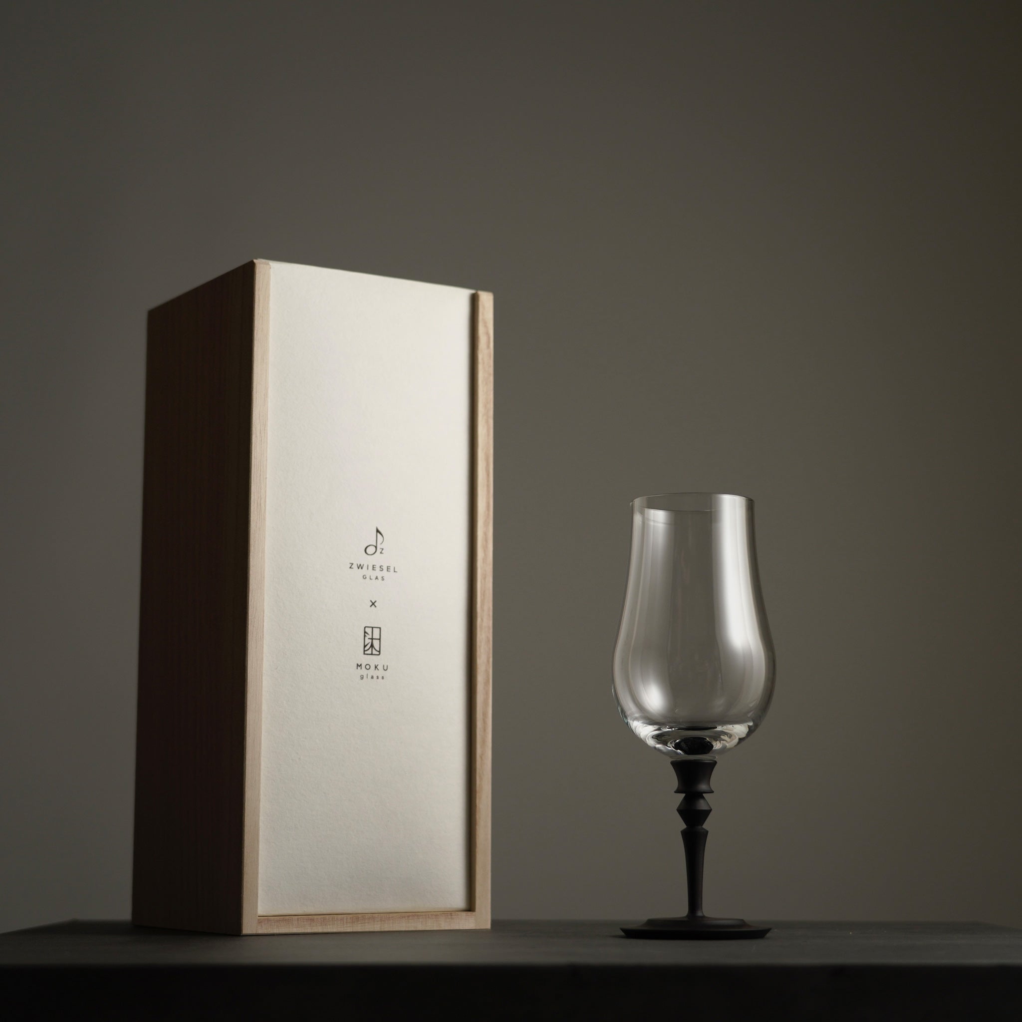 ZWIESEL x MOKU / ウイスキー ノージング グラス 218ml 縞黒檀 × 縞