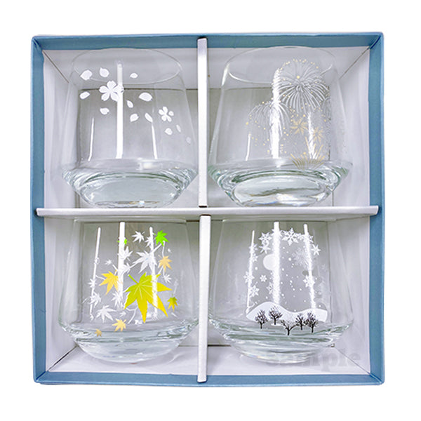 パーティー / 桜・花火・紅葉・雪 396ml（4個セット）